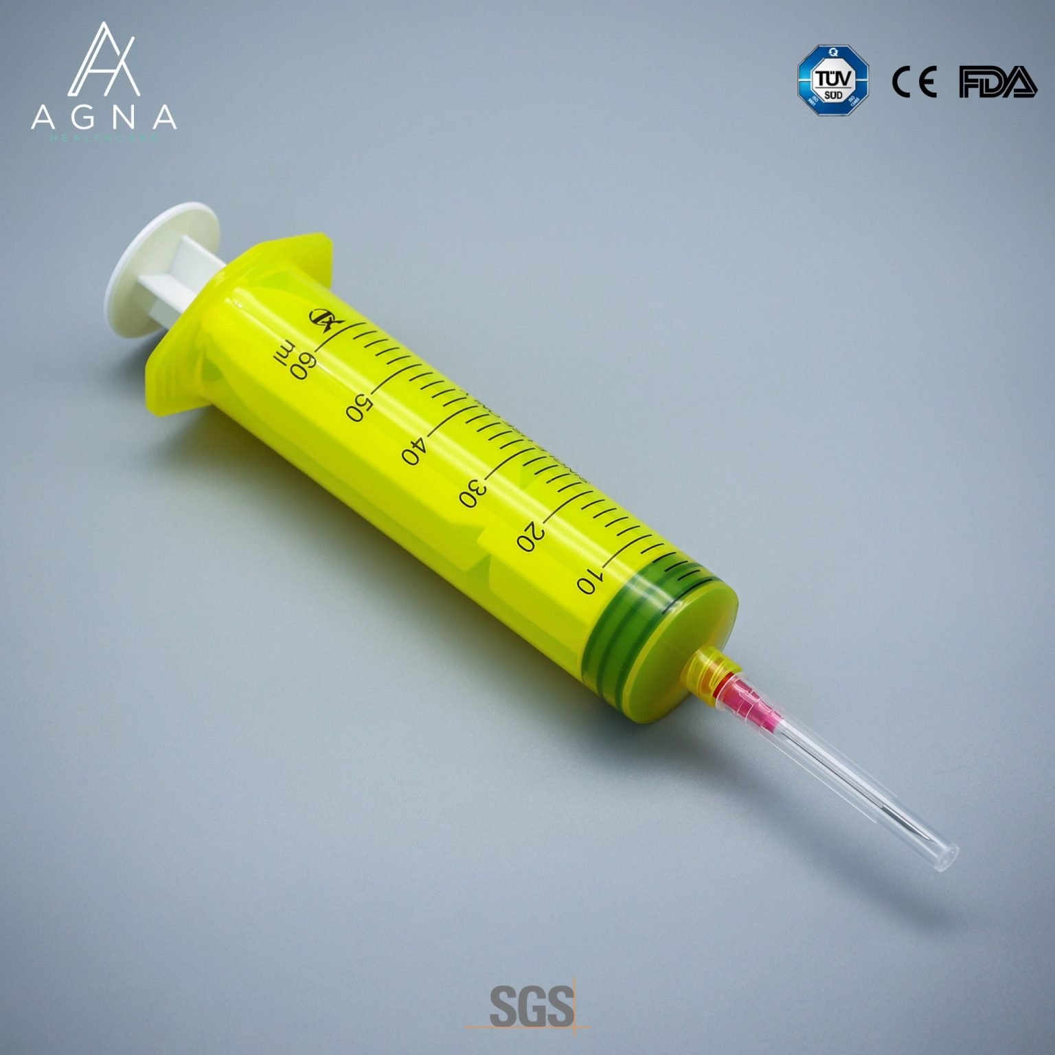 Disposable Lightproof SyringeLuer Lock 60 ml - Agna Healthcare
