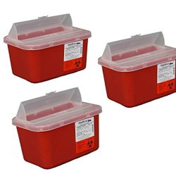 Agna One Gallon Sharps Containers with Pop up Lid FDA 510k